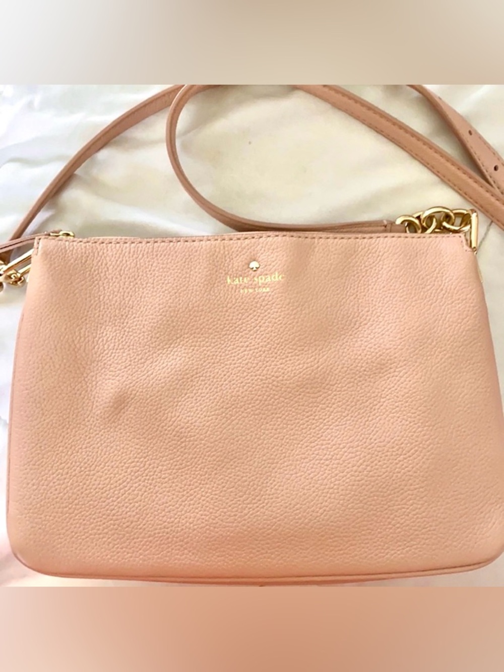 Kate Spade Pink Crossbody Shoulder Bag With Card Holder Wallet